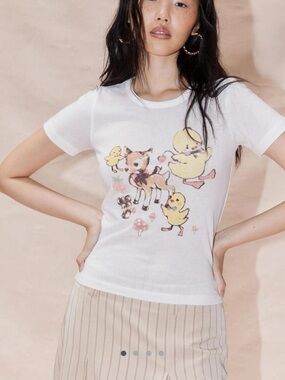 Urban Outfitters Deer & Duck Graphic Tee